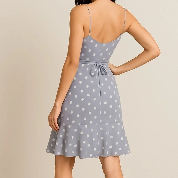 🆕 Willow x Nordstrom Dusty Lilac Polka Dot SunDress Size L - Picture 3 of 15